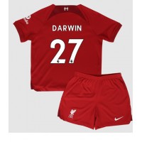Liverpool Darwin Nunez #27 Hjemmebanesæt Børn 2022-23 Kortærmet (+ Korte bukser)